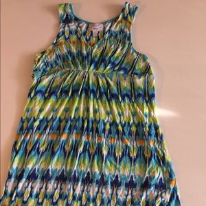 Ikat soft maxi pj dress beach coverup size large